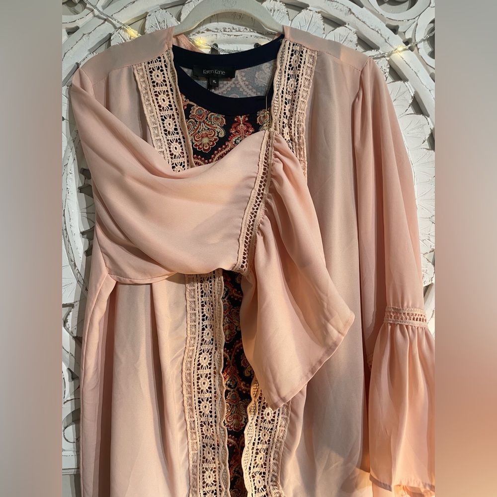 Pale pink cover up